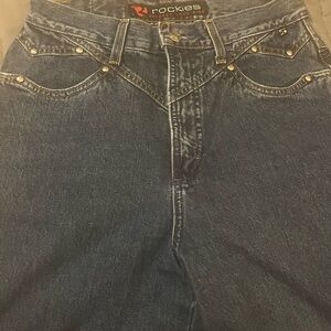 Rockies Women's Straight Leg Jeans - Dark Blue